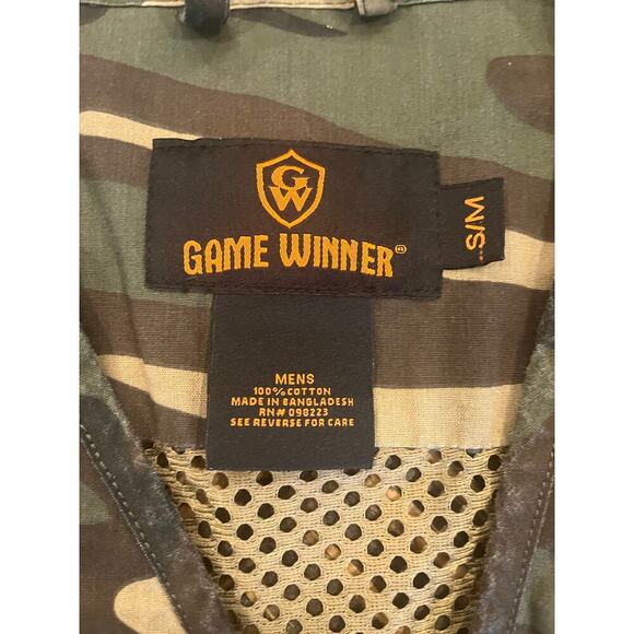 Game Winner Camo Hunting Outdoor Vest Men S/M Shooting Tackle Safari Pockets - Picture 2 of 8